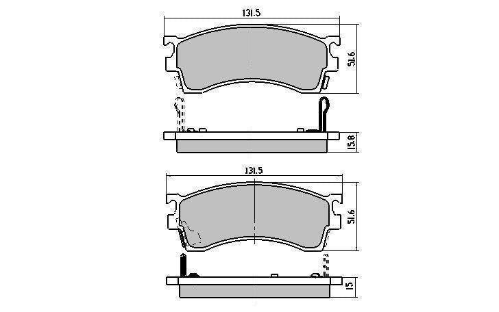 RDA GP Max Brake Pad Set Front RDB1255