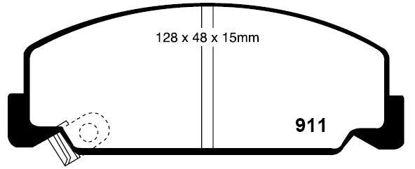 RDA GP Max Brake Pad Set Front RDB1259