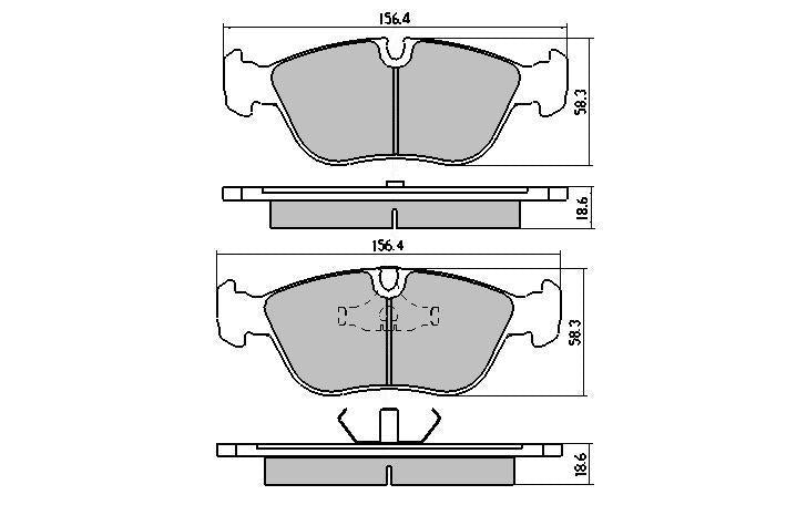 RDA GP Max Brake Pad Set Front RDB1261