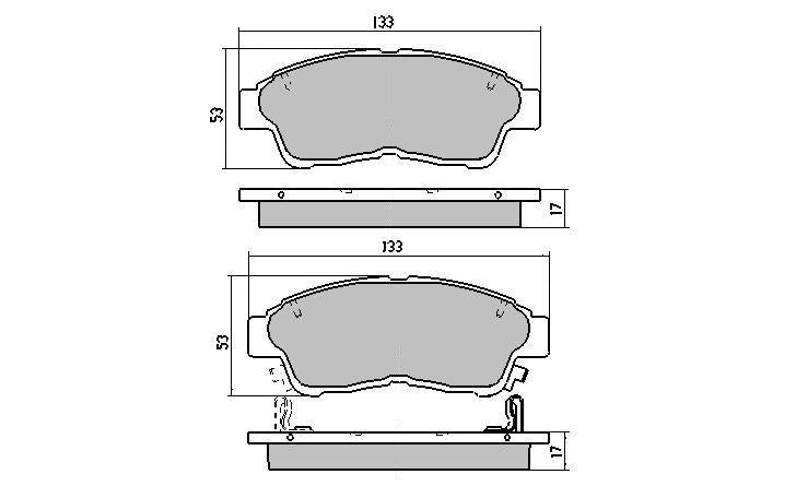 RDA Phantom Ceramic Brake Pad Set Front RDC1267