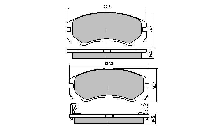 RDA GP Max Brake Pad Set Front RDB1270