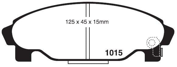 RDA GP Max Brake Pad Set Front RDB1271