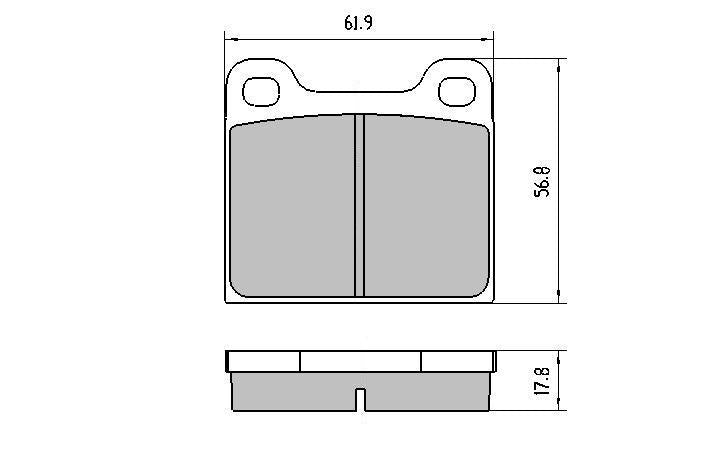 RDA GP Max Brake Pad Set Front RDB128