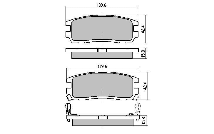 RDA Phantom Ceramic Brake Pad Set Rear RDC1280