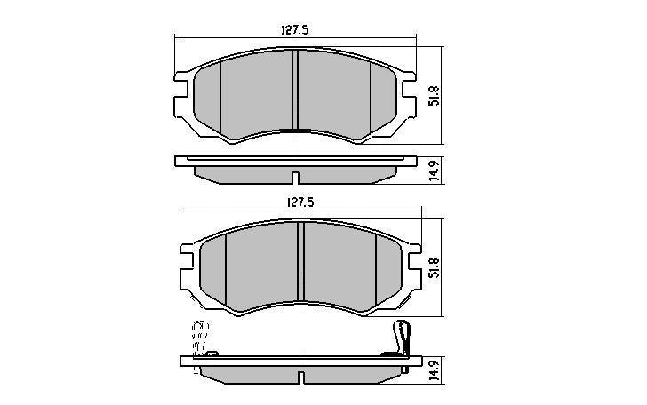 RDA Phantom Ceramic Brake Pad Set Front RDC1281