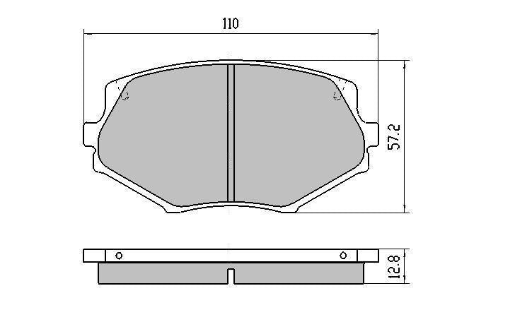 RDA GP Max Brake Pad Set Front RDB1282