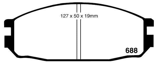 RDA GP Max Brake Pad Set Front RDB1289