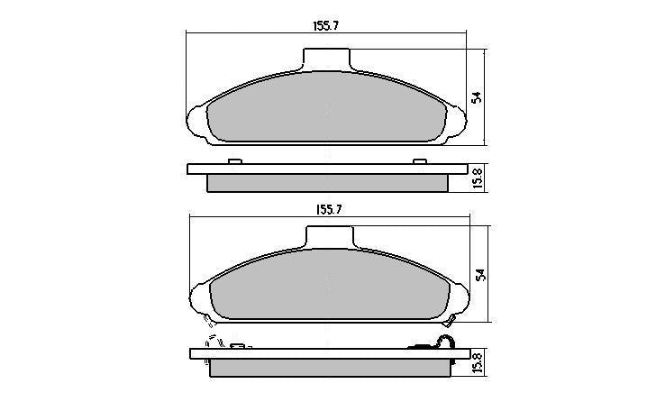RDA GP Max Brake Pad Set Front RDB1298
