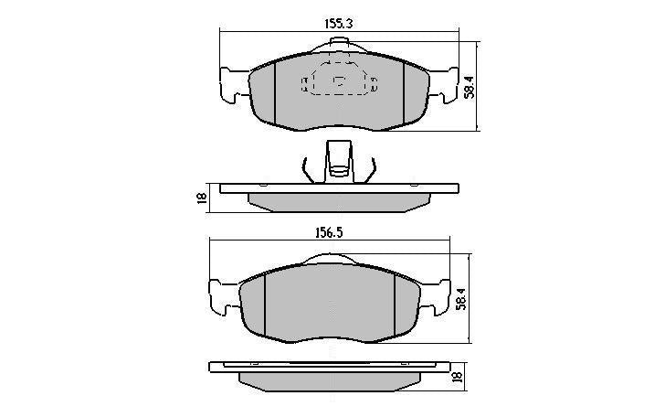 RDA GP Max Brake Pad Set Front RDB1299