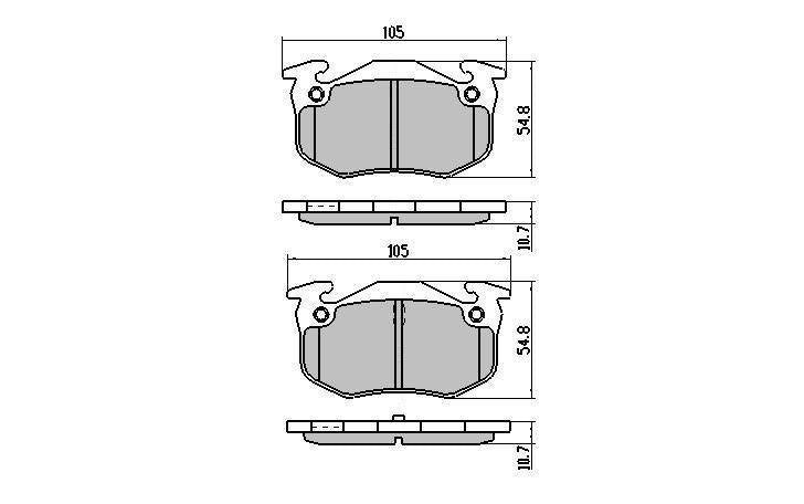 RDA Phantom Ceramic Brake Pad Set Rear RDC1301