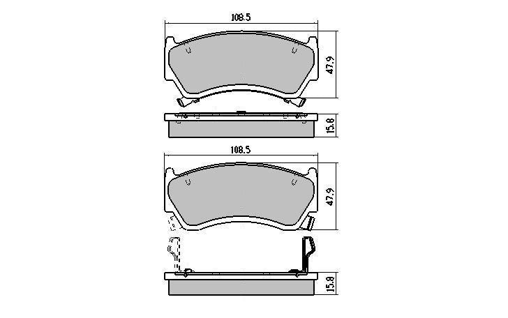 RDA GP Max Brake Pad Set Front RDB1302
