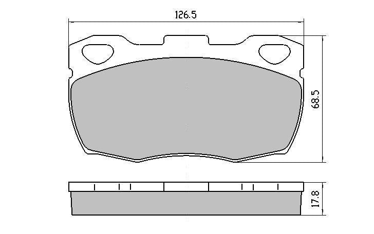 RDA GP Max Brake Pad Set Front RDB1305