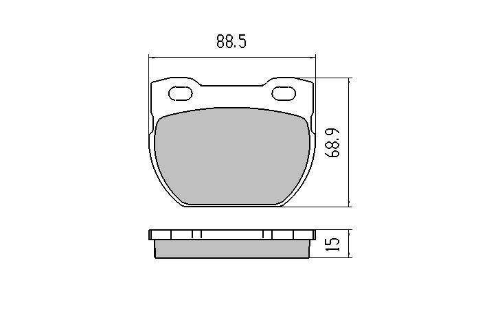 RDA GP Max Brake Pad Set Rear RDB1306