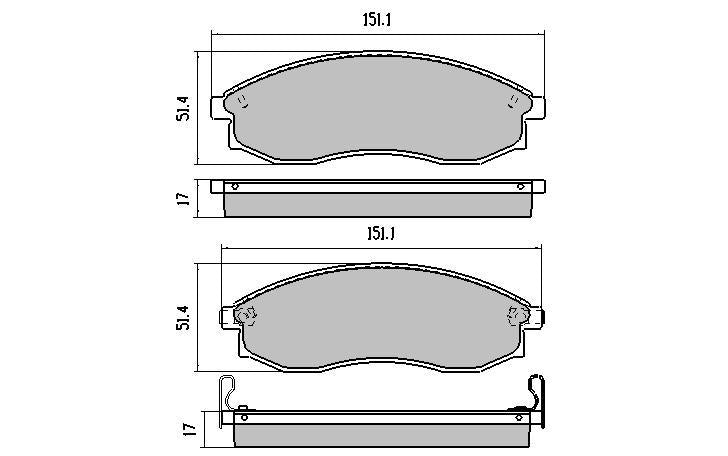 RDA GP Max Brake Pad Set Front RDB1308