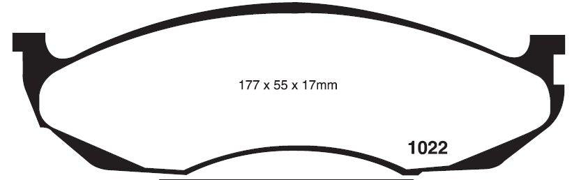 RDA GP Max Brake Pad Set Front RDB1311