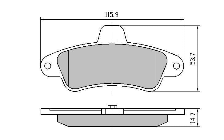 RDA GP Max Brake Pad Set Rear RDB1313