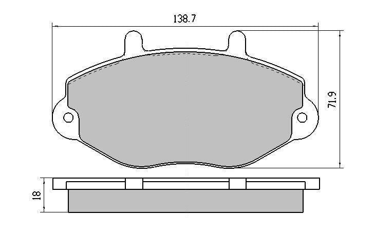 RDA GP Max Brake Pad Set Front RDB1317
