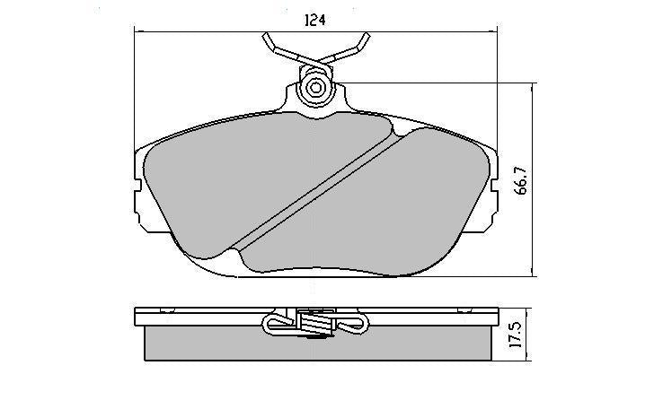 RDA GP Max Brake Pad Set Front RDB1318