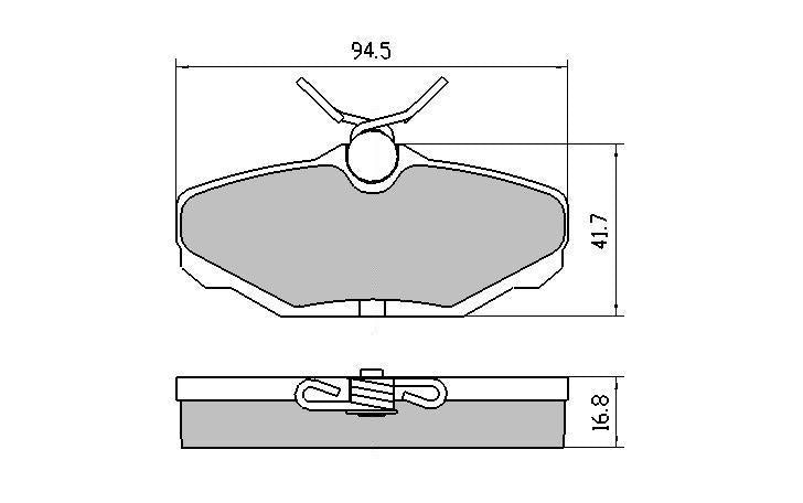 RDA GP Max Brake Pad Set Rear RDB1319