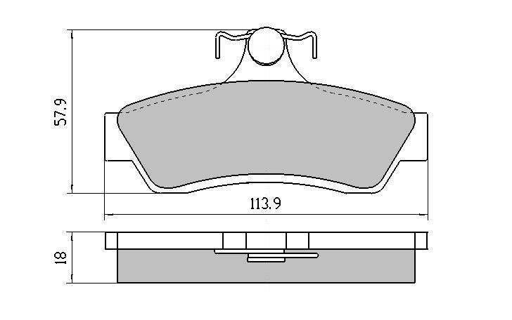RDA Phantom Ceramic Brake Pad Set Rear RDC1332