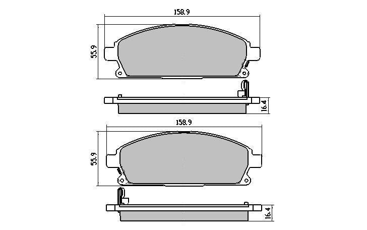 RDA GP Max Brake Pad Set Front RDB1333