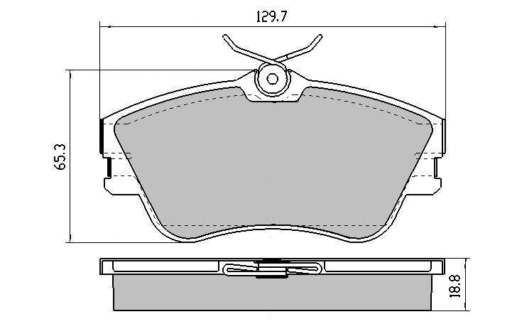 RDA GP Max Brake Pad Set Front RDB1349