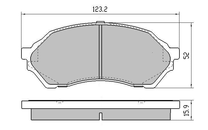 RDA GP Max Brake Pad Set Front RDB1358