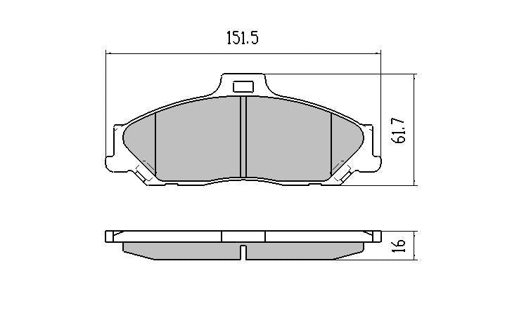 RDA Phantom Ceramic Brake Pad Set Front RDC1366