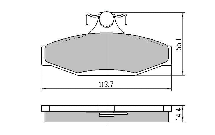 RDA Phantom Ceramic Brake Pad Set Rear RDC1376