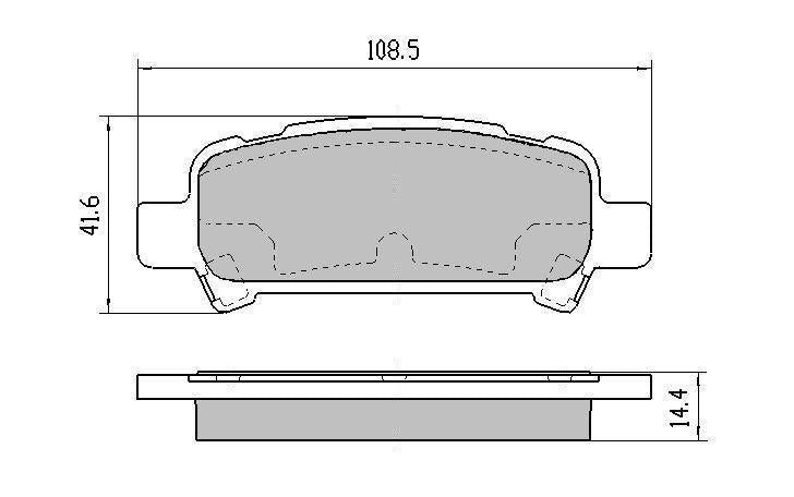 RDA GP Max Brake Pad Set Rear RDB1379