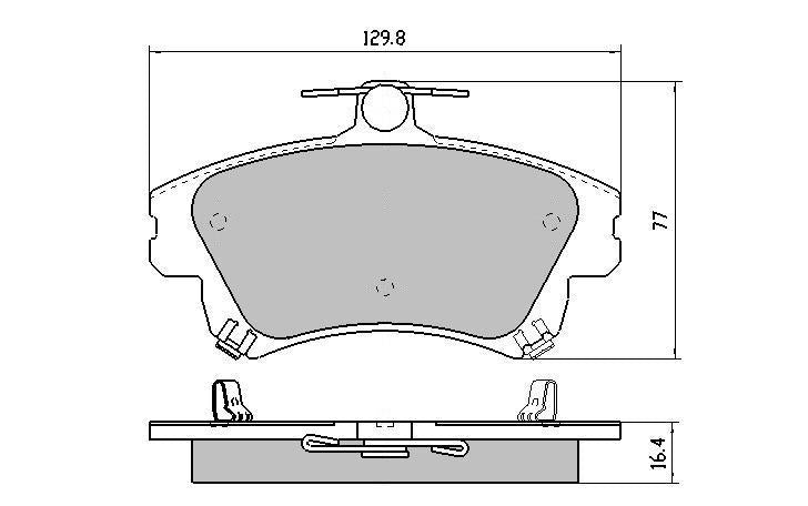 RDA GP Max Brake Pad Set Front RDB1381