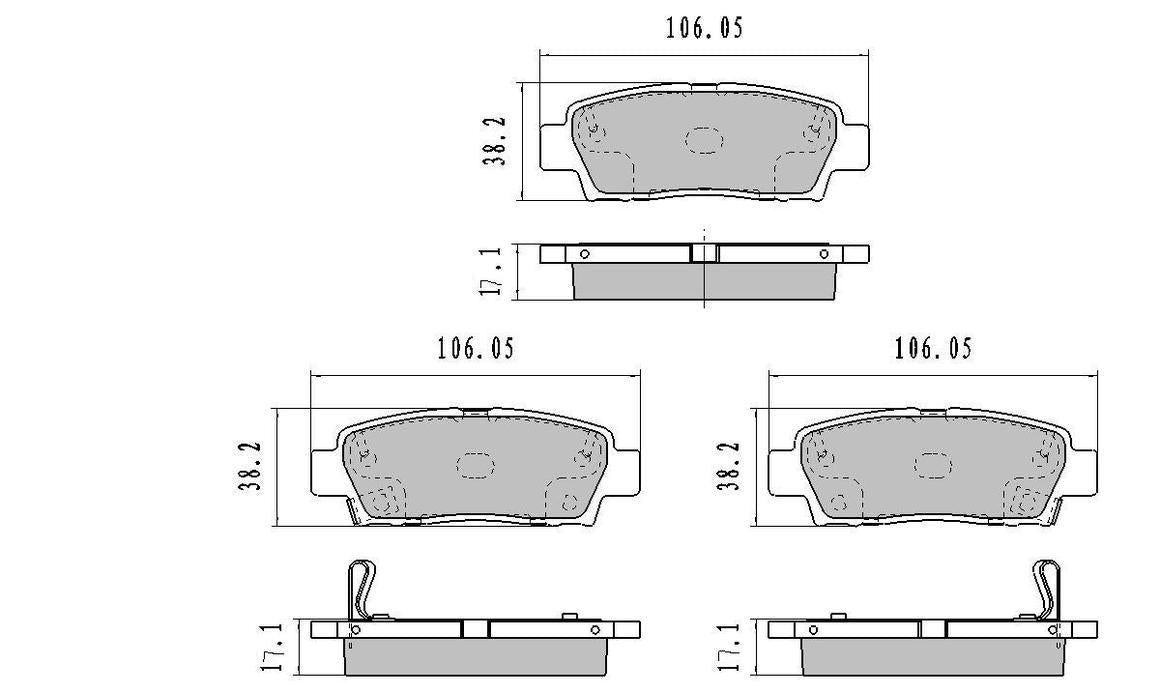 RDA GP Max Brake Pad Set Rear RDB1384
