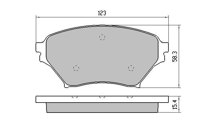 RDA GP Max Brake Pad Set Front RDB1386