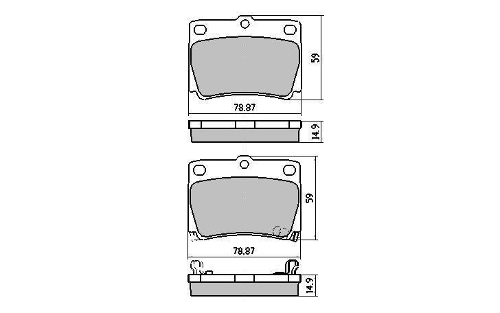 RDA Phantom Ceramic Brake Pad Set Rear RDC1390