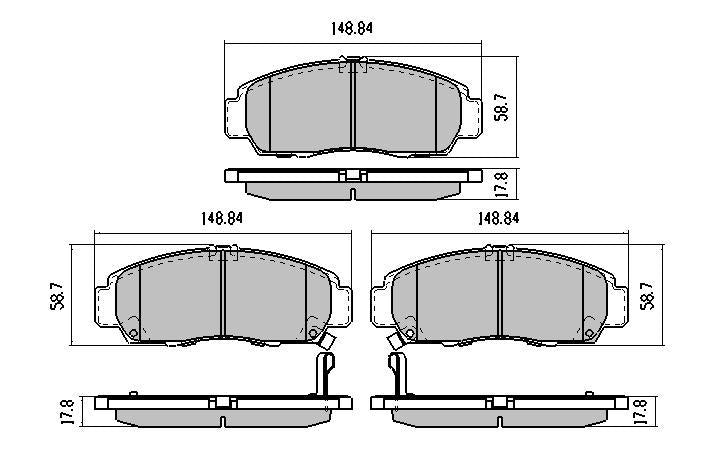 RDA GP Max Brake Pad Set Front RDB1393