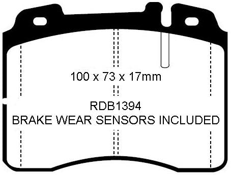 RDA GP Max Brake Pad Set Front RDB1394