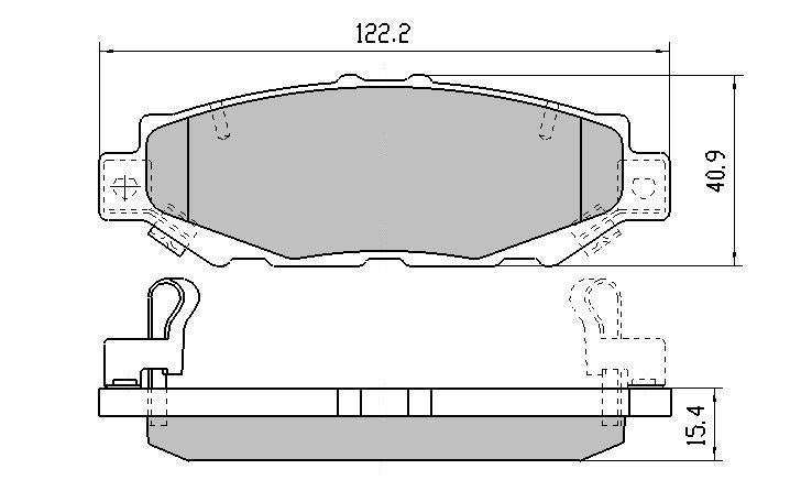 RDA GP Max Brake Pad Set Rear RDB1396