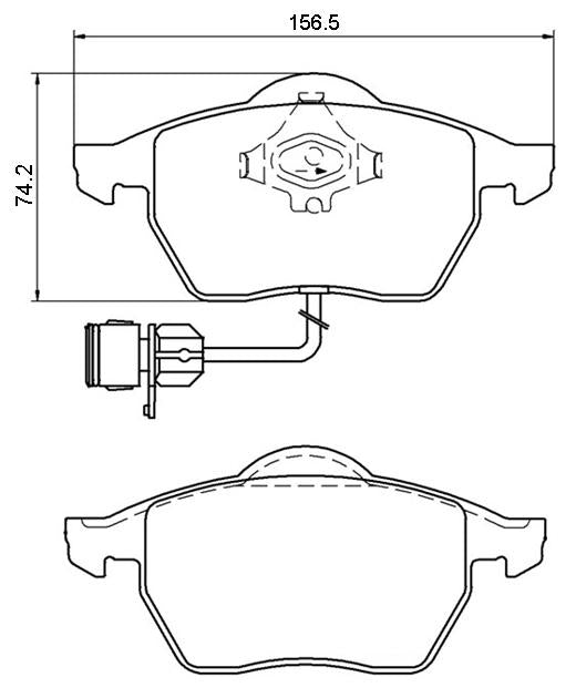 RDA GP Max Brake Pad Set Front RDB1404