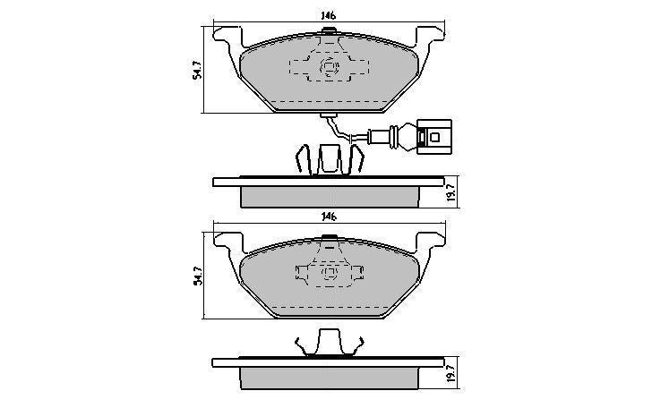 RDA Phantom Ceramic Brake Pad Set Front RDC1405