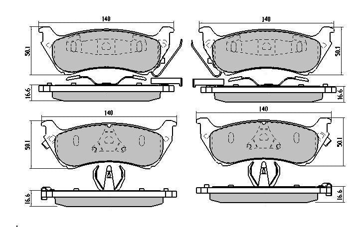 RDA GP Max Brake Pad Set Rear RDB1417