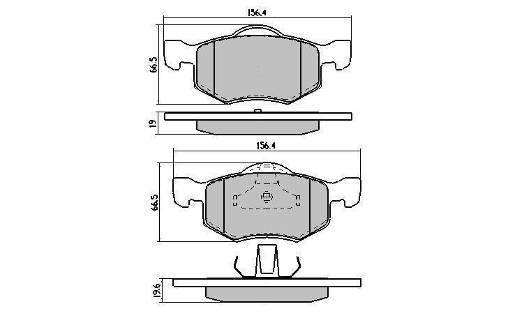 RDA GP Max Brake Pad Set Front RDB1426