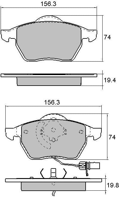 RDA GP Max Brake Pad Set Front RDB1427