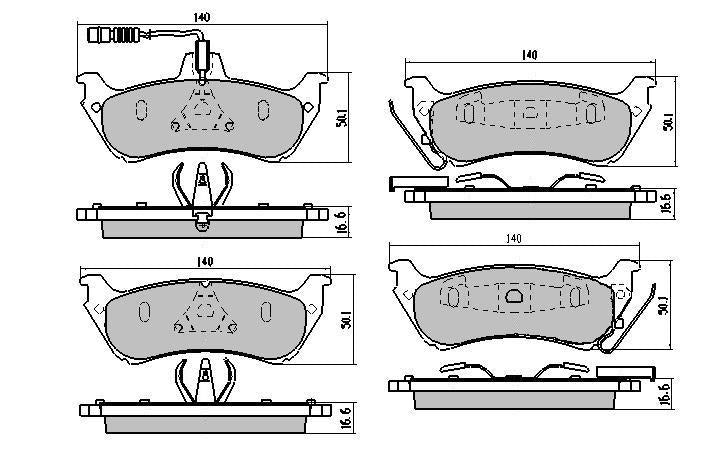 RDA GP Max Brake Pad Set Rear RDB1430