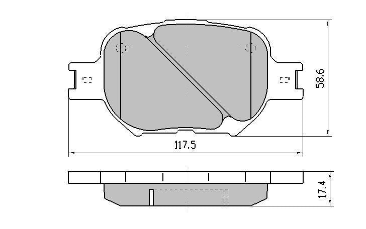 RDA GP Max Brake Pad Set Front RDB1431