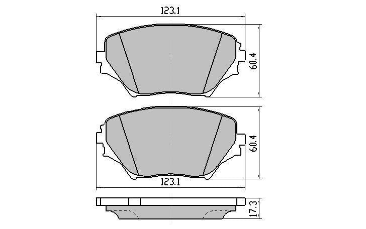 RDA GP Max Brake Pad Set Front RDB1432