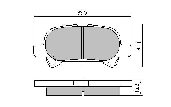 RDA GP Max Brake Pad Set Rear RDB1433