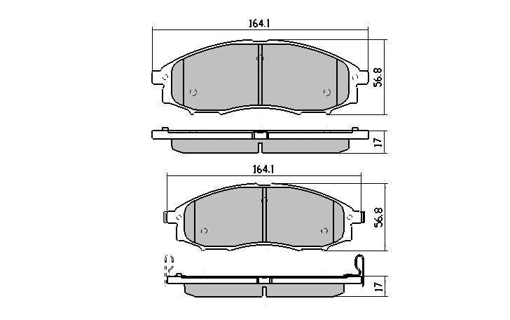 RDA GP Max Brake Pad Set Front RDB1439