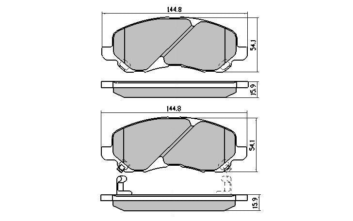 RDA Phantom Ceramic Brake Pad Set Front RDC1441