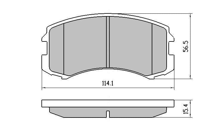 RDA GP Max Brake Pad Set Front RDB1455