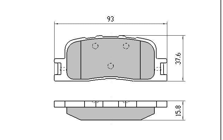 RDA GP Max Brake Pad Set Rear RDB1463